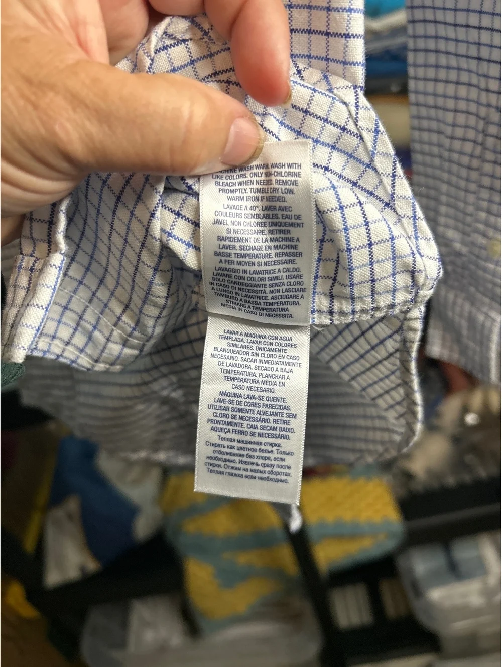 Ralph Lauren Classic Fit Button-Down Checkered Shirt Size 6